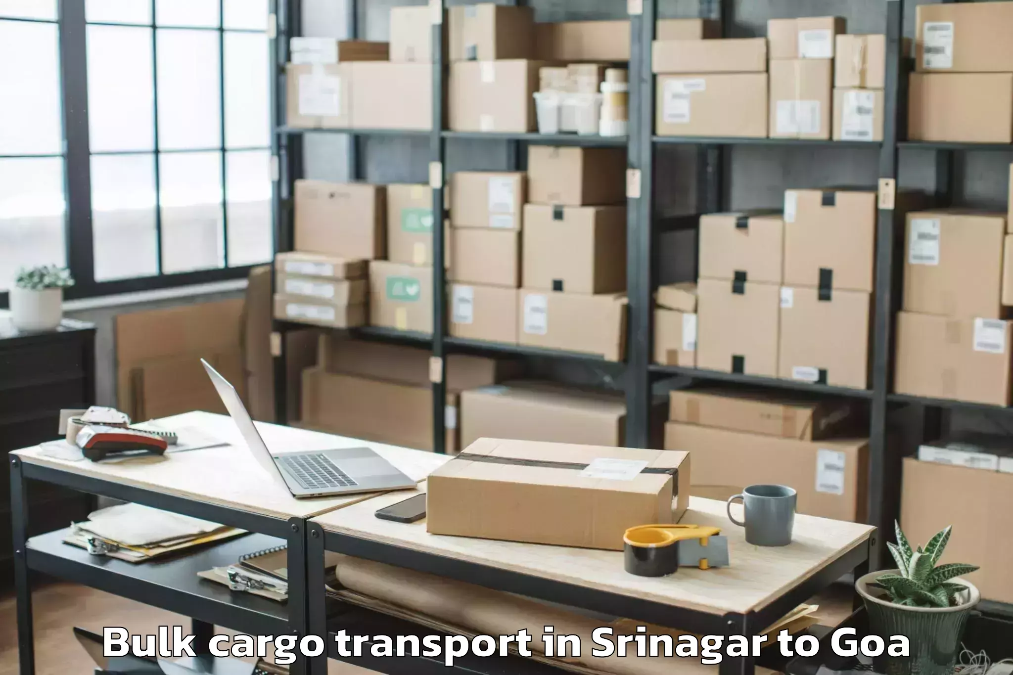 Hassle-Free Srinagar to Curchorem Bulk Cargo Transport